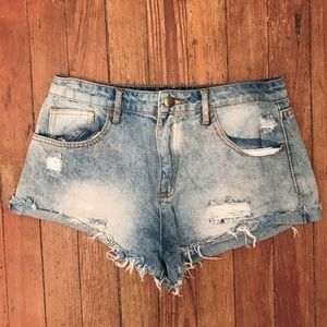Forever 21 Distressed Denim Shorts